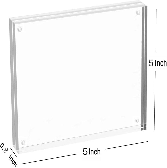 Magicool Premium Acrylic Photo Frame- Magnet Photo Frame -Double Sied Thick - Image 3