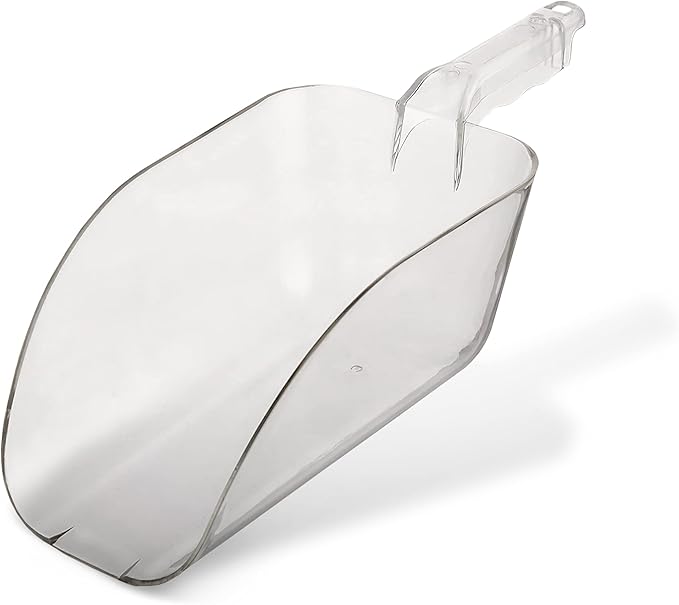 APQ Ice Scooper 64 oz. Clear Plastic Scooper by APQSupply%C2%AE