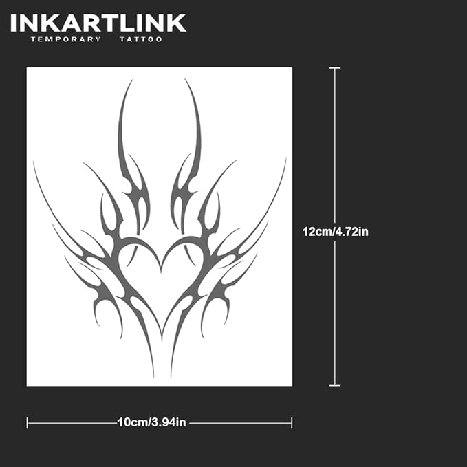 INKARTLINK Tattoo Tech, 2 Sheets Large Semi Permanent Tattoo, Temporary Tattoos - Image 3