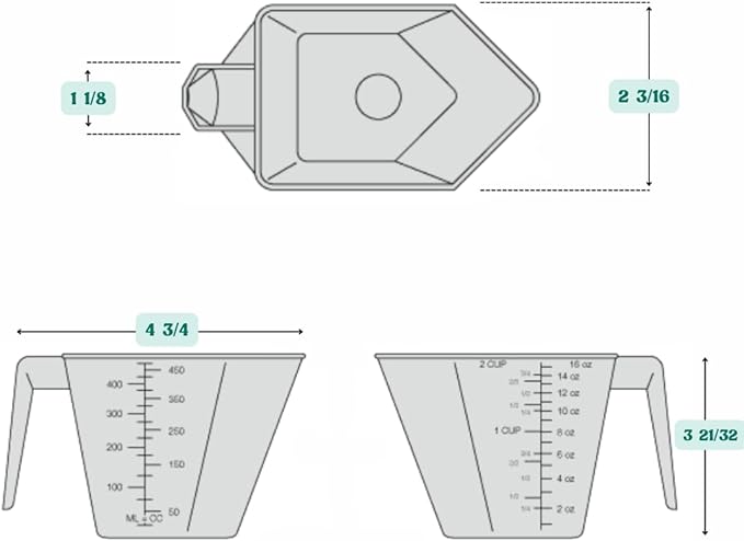 2 Cup LONG Handle Scoop for Measuring Coffee, Pet Food, Spices and Other Dry - Image 2