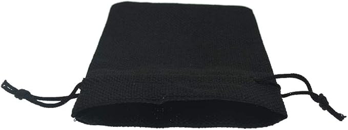 20Pcs Black Burlap Gift Bags - Image 5