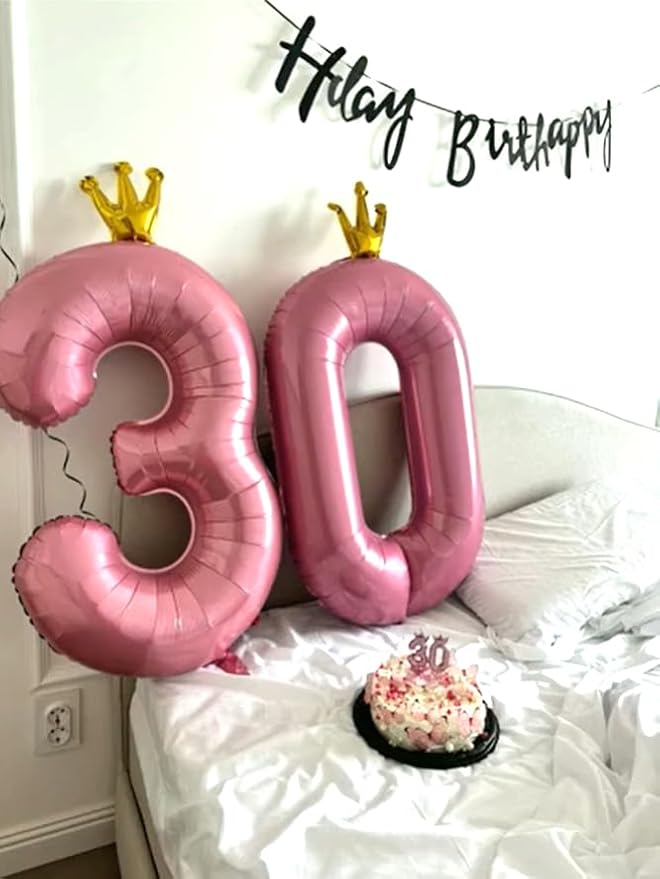 Pink Crown 40 Inch 0 Number Balloons, 0 Decorations - Image 6