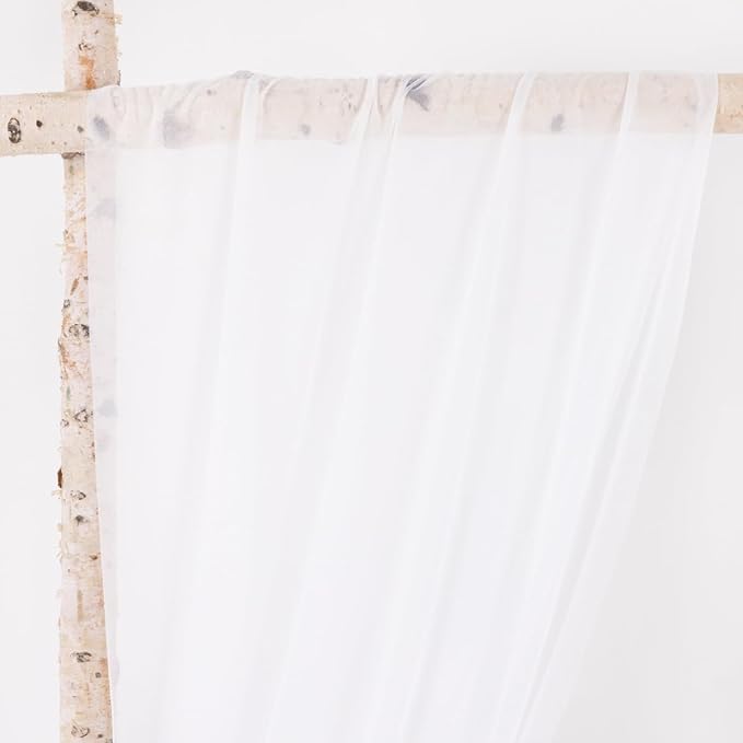 MLMW Wedding Arch Draping Fabric 4 Panels 29" x 20Ft White Sheer Wedding Arch - Image 6