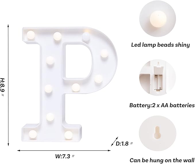 Foaky LED Letter Lights Sign Marquee Light Up Letters Sign - Image 2