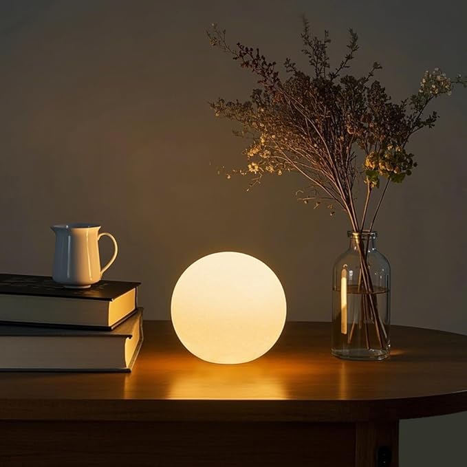 LED Ball Light, 6-inch Glowing Orb Light, Rechargeable Globe Lamp, Dimmable by COPU