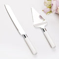 Cake Cutting Set for Wedding, Wood Cake Knife and Server Set, Vintage 2-Piece by TUKDAK