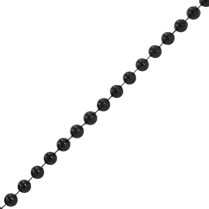Mandala Crafts 6mm Faux Black Pearl Beads Roll - Image 2
