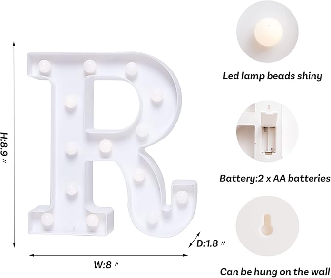 Foaky LED Letter Lights Sign Marquee Light Up Letters Sign - Image 2