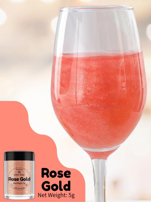 Shanlinly Rose Gold Edible Glitter - Image 3