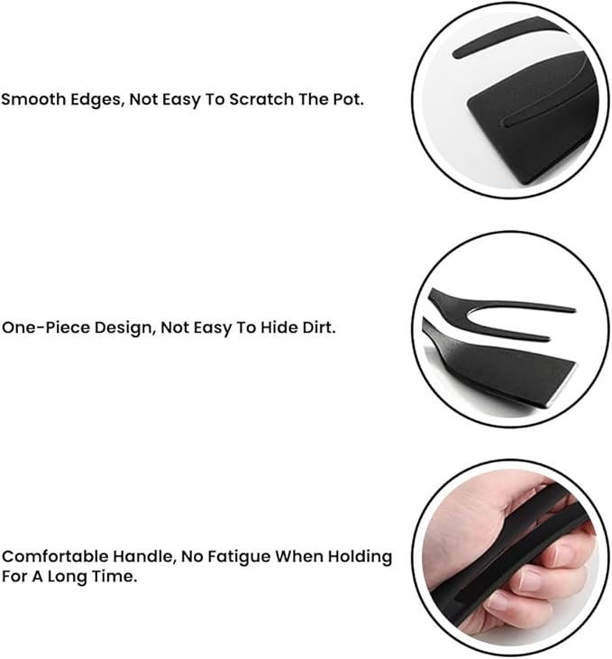 Kitchen Spatula Set of 2, Dishwasher Safe, 2-Piece Multipurpose - Image 5