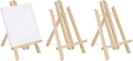 MECCANIXITY Mini Wood Display Easels, 11.8"x5.9"A-Frame Painting Tabletop by MECCANIXITY