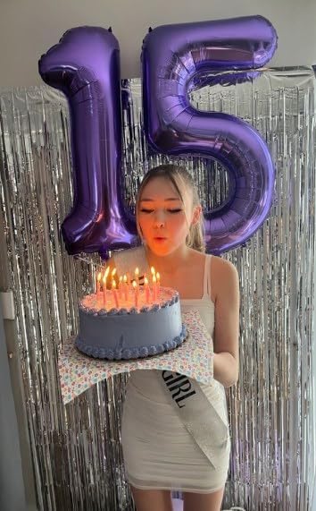 Purple Number 7 Balloon - Image 6