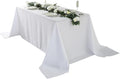 Craft And Party Rectangle Tablecloth, 90 x 156 Inch White Tablecloth, 8ft by CraftAndParty