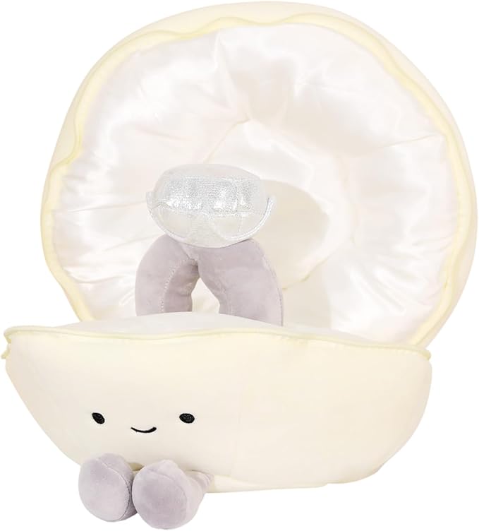Drawelry Ring Box Plush Pillow Box Princess Diamond Ring Shell Case Throw by Drawelry