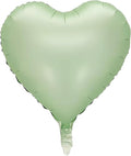 10Pcs Olive Green Foil Heart Shaped Balloons 18 Inch by LHOAVWE