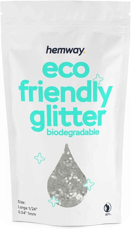 Hemway Biodegradable Glitter Eco Friendly - 100g/3.5oz Bio Cosmetic Safe by Hemway