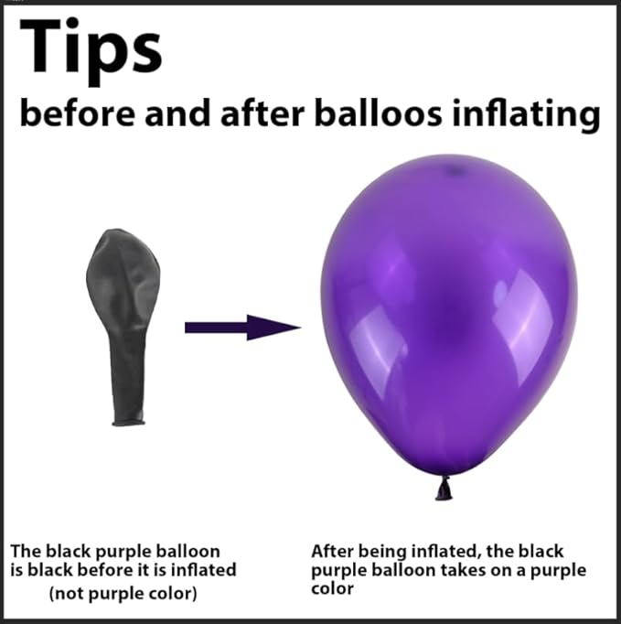 Green Purple White Balloons - Image 2