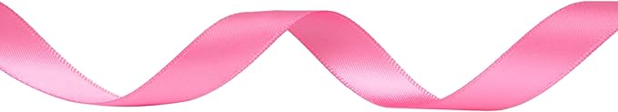 Ribbli Double Faced Hot Pink Satin Ribbon, 1/2” x Continuous 25 Yards, Use - Image 2