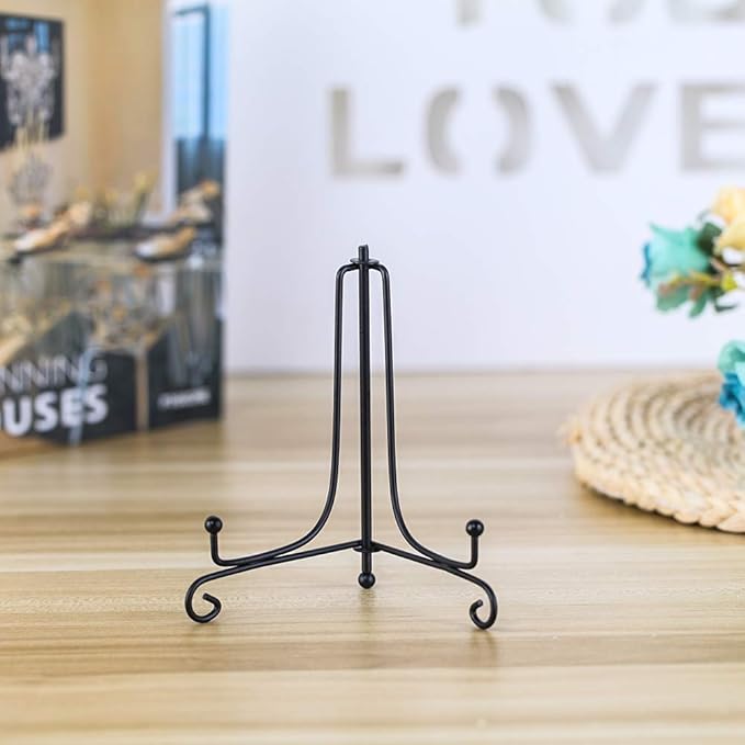 Iron Display Stand, Displays Picture Frames, Decorative Plates, Tablets and Art - Image 3