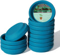 vensovo 2 Inch Steel Blue Terracotta Plant Saucer Pots Tray by vensovo