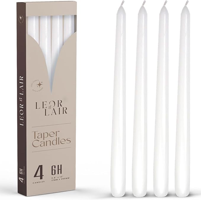 Leor & Lair White Taper Candles by LeorLair