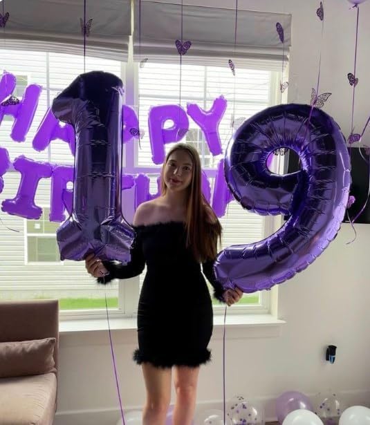 Purple Number 1 Balloon 40 inch, Number 1 Birthday Balloon - Image 4