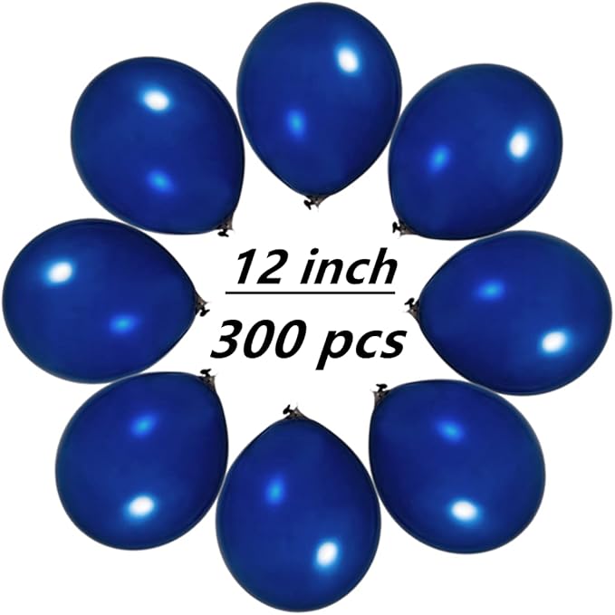 300 Pack Navy Blue Balloons 12 inch Royal Navy Latex Party Balloon Bulk - Image 2