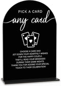 Acrylic Wedding Sign Pick A Card Sign by KongMoTree