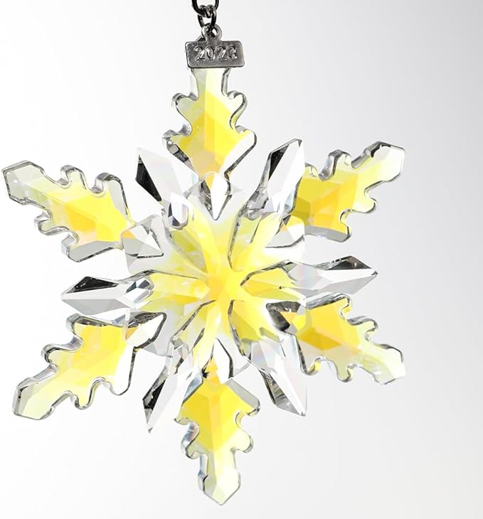 2024 Christmas Ornament Crystal Snowflake Ornaments Annual Edition Christmas - Image 4