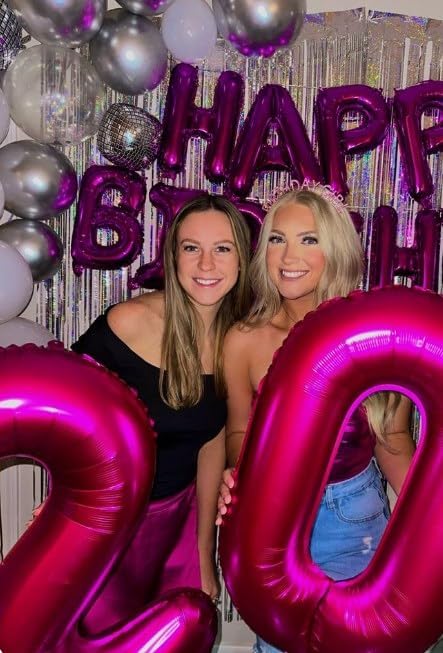Hot Pink 40 Inch 0 Number Balloons, 0 Decorations - Image 5