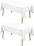 Hiasan 2 Pack Faux Linen Square Tablecloth by Hiasan