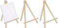 MECCANIXITY Mini Wood Display Easels, 11.8"x7.9"A-Frame Painting Tabletop by MECCANIXITY