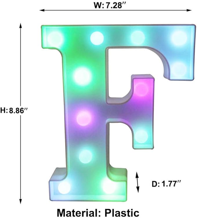 Pooqla Colorful LED Marquee Letter Lights - Image 5