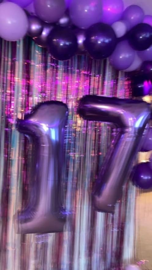 Purple Number 7 Balloon - Image 2