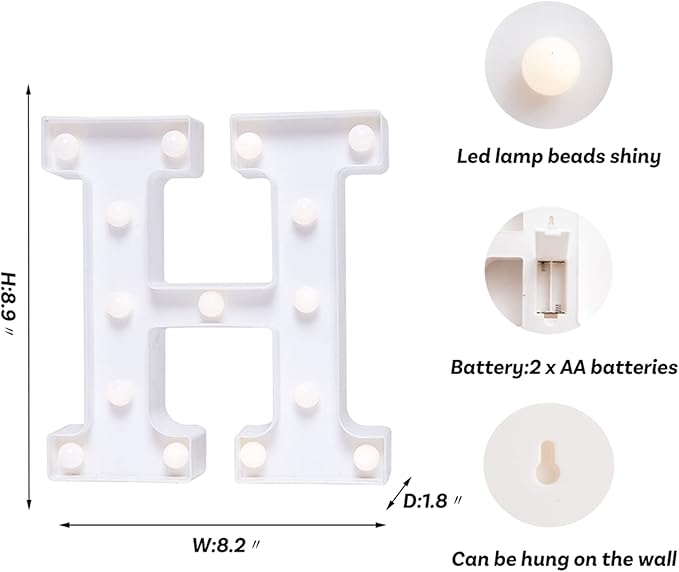 Foaky LED Letter Lights Sign Marquee Light Up Letters Sign - Image 2