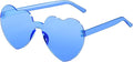 12 Pairs Heart Shaped Sunglasses by AGGKKY