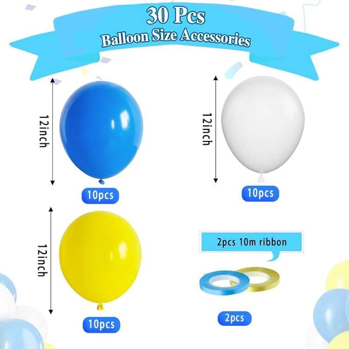 Paready Blue and Yellow Balloons - Image 2