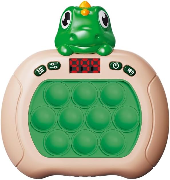 Dinosaur Quick Push Bubble Game, Pop Fidget Light up Puzzle Game Sensory Toys - Image 6