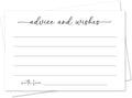 White Advice and Wishes Card, Advice Cards by mermermu