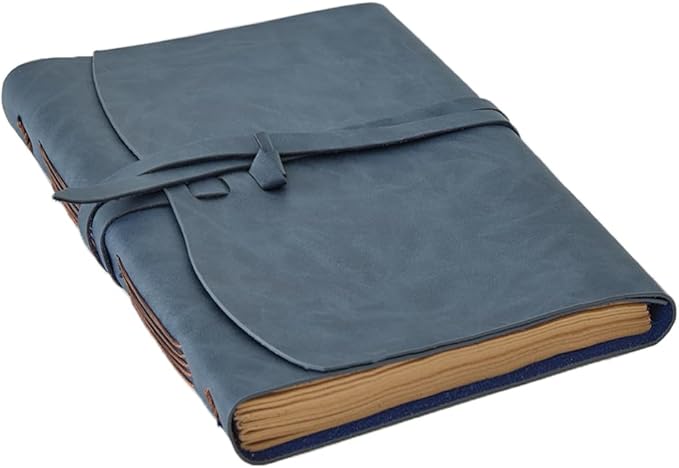 Leather Journal Notebook, 8x10 Inches Large Size, Genuine Leather Journals by RILIHO