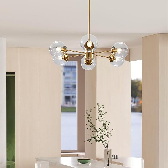 KCO Lighting Modern 6-Light Sputnik Chandelier - Image 8