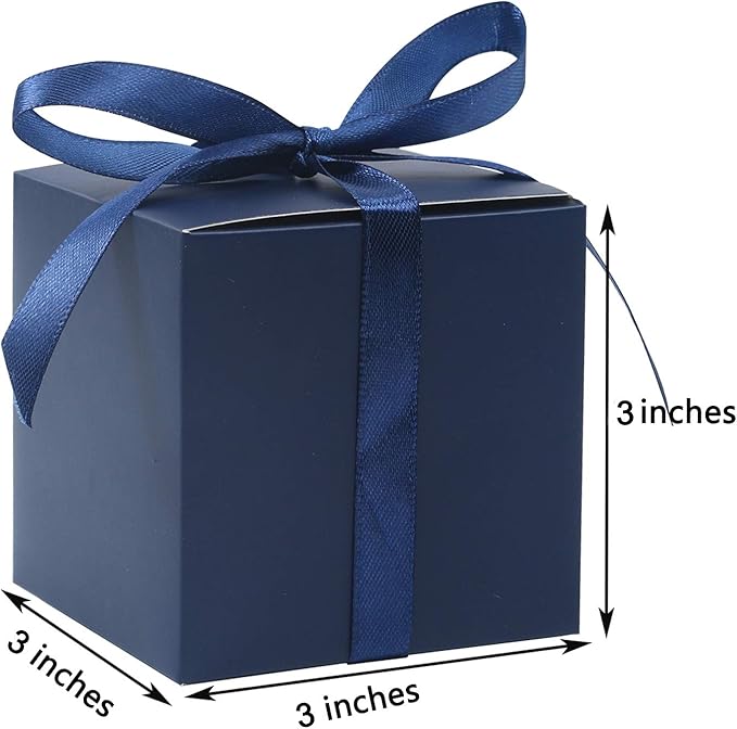 COTOPHER 60pcs Wedding Favor Boxes, Paper Gift Boxes 3x3x3 Inches Small Gift - Image 6
