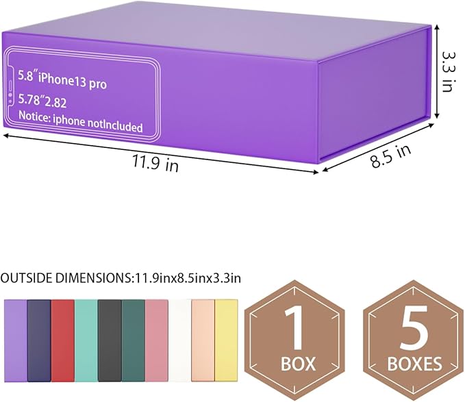Gift Boxs 11.9" x 8.5" x 3.3" - Image 2