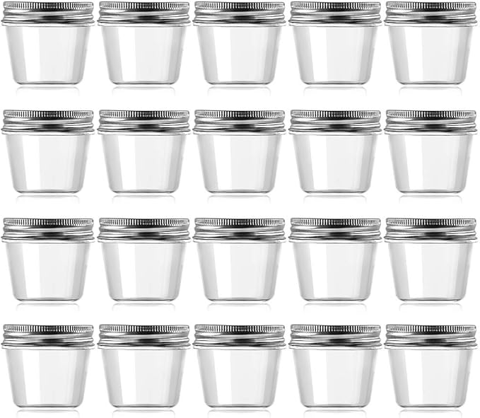 novelinks 4 oz Clear Plastic Jars by novelinks