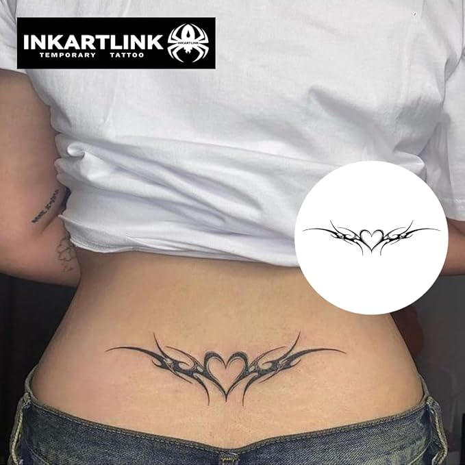 INKARTLINK Tattoo Tech, 2 Sheets Large Semi Permanent Tattoo, Temporary Tattoos - Image 2