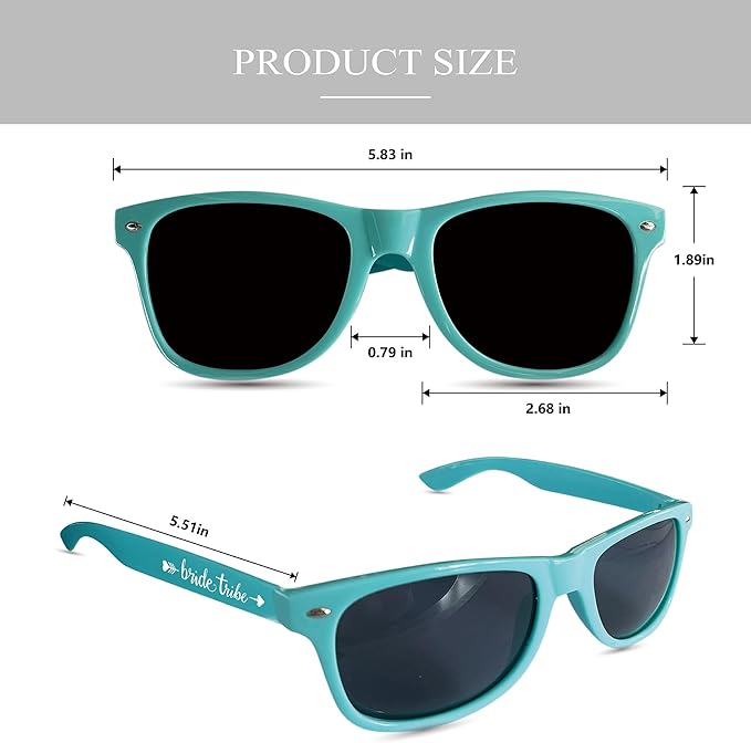 LADY&HOME 10 Pack Bachelorette Party Sunglasses, Bridesmaid and Bride Tribe - Image 4