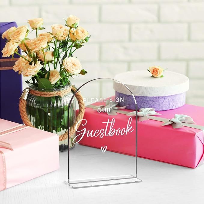 Acrylic Wedding Sign Please Sign Our Guestbook Wedding Signs - Image 4