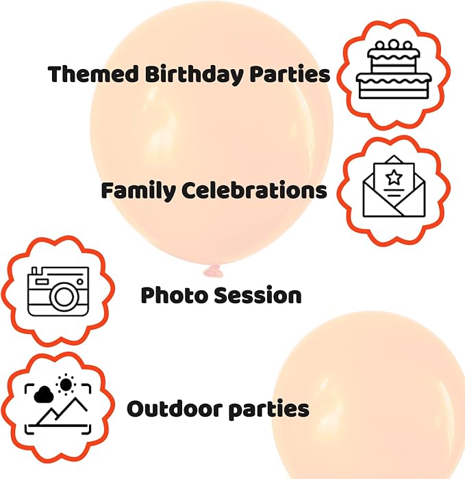 110pcs Orange Balloon 12 inch - Image 3