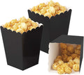 Black Popcorn Boxes Mini Paper Popcorn Box Cardboard Popcorn Container by AimtoHome