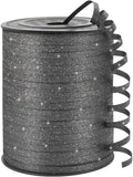 Black Glitter Curling Ribbon, 1/5" Wide x 500 Yards Christmas Curling Ribbons by KMERLIFE